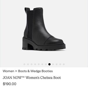 Sorel Black JOAN NOW Chelsea Boot